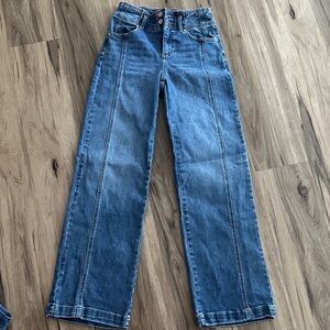Stylish Blue Wide Leg Women's Jeans